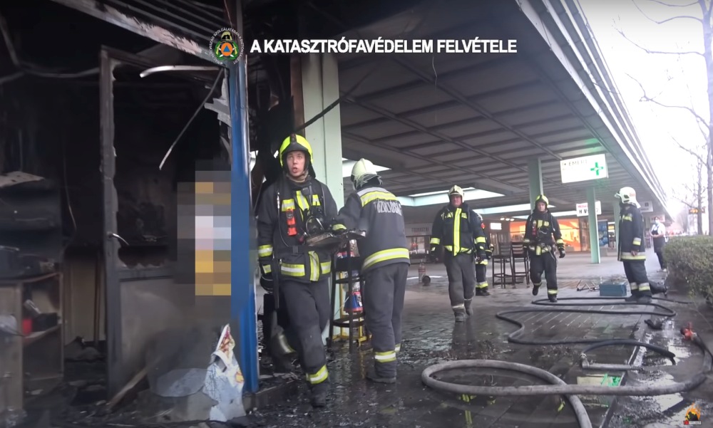 Így pusztított a tűz a csepeli gyorsbüfében: a robbanásban heten sérültek meg – videó