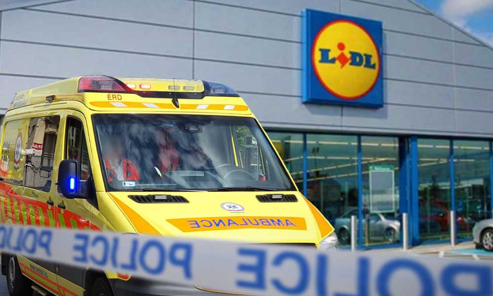 Újraélesztés a Lidl-ben, a pénztárnál a kislánya mellett esett össze az édesanya, egy szabadnapos rendőr rohant segíteni