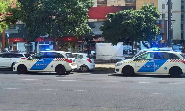 Késsel a kezében őrjöngött egy férfi Budapest belvárosában, meghalt a rendőri intézkedés közben