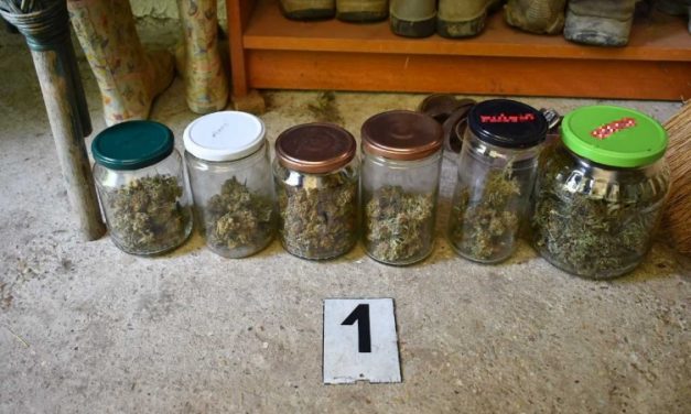 Hatalmas mennyiségű kábítószert találtak a zsaruk a 31 éves, Nógrád megyei férfi otthonában – fotók