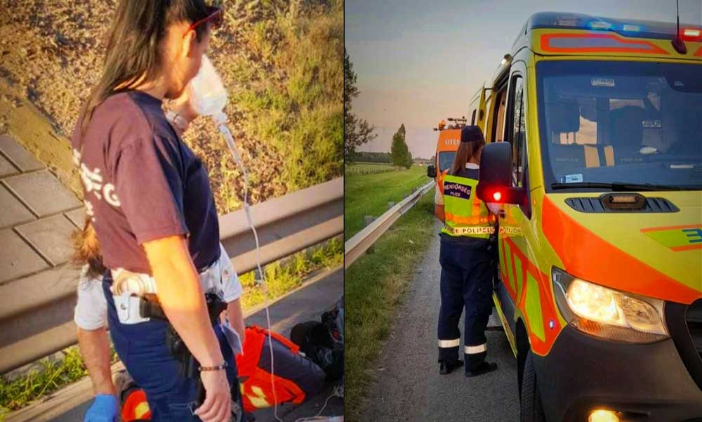 Újraélesztés az M1-es autópályán, Horváth Helga rendőrnőnek köszönheti életét a 21 éves férfi
