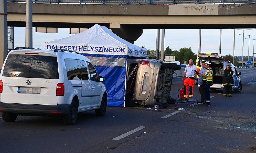 Tragédia az M3-as autópálya fővárosi szakaszán, a saját autója nyomta halálra a sofőrt