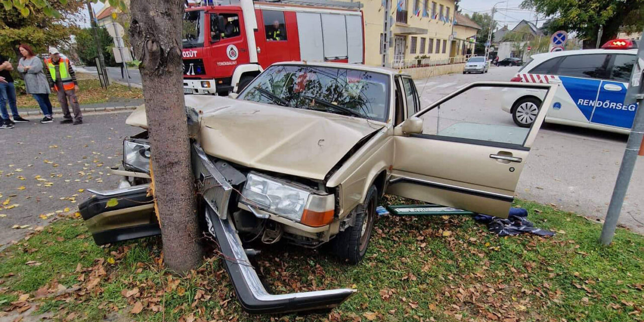 Vezetés közben kapott szívrohamot a Volvo sofőrje, a fa állította meg az autót Diósdon – HELYSZÍNI FOTÓKKAL
