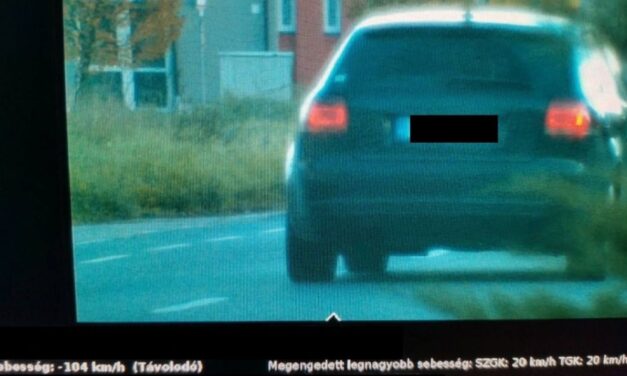 104 km/h-val száguldozott egy autós egy nyíregyházai lakó-pihenő övezetben