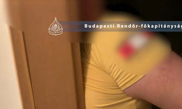 Videón, ahogy elfogják az apát, aki kéthónapos gyermeke mellett árulta a drogot Budapesten