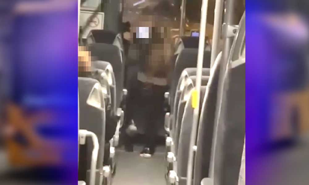 Megverte a buszsofőrt az alacsony szőke nő Érden, több rúgást is kapott szerencsétlen férfi – VIDEÓ