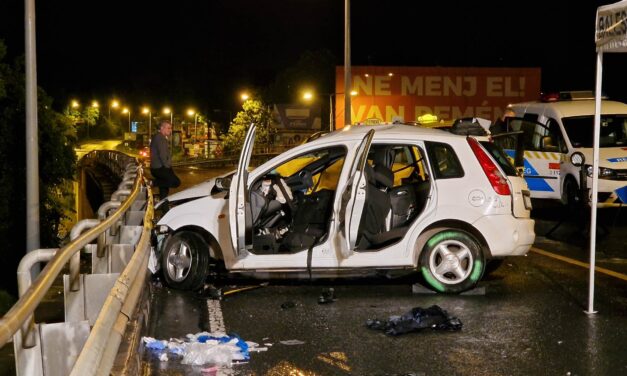 Meghalt egy fiatal nő, többen súlyosan sérültek az éjszakai balesetben, amely a ferihegyi reptérre vezető úton történt