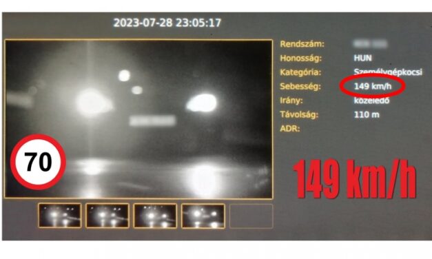 Hiába a rettenetes baleset, ezúttal egy 149 kilométer/órás sebességgel száguldozó autóst fogtak a zsaruk a budapesti Árpád hídon