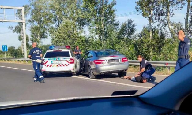 Lezárult a parancsnoki vizsgálat a rendőrök ügyében, akik leszorították mercist az M2-esen Dunakeszinél