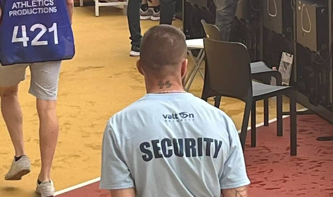 Kirúgták a budapesti atlétikai világbajnokság egyik biztonsági őrét a tetoválása miatt