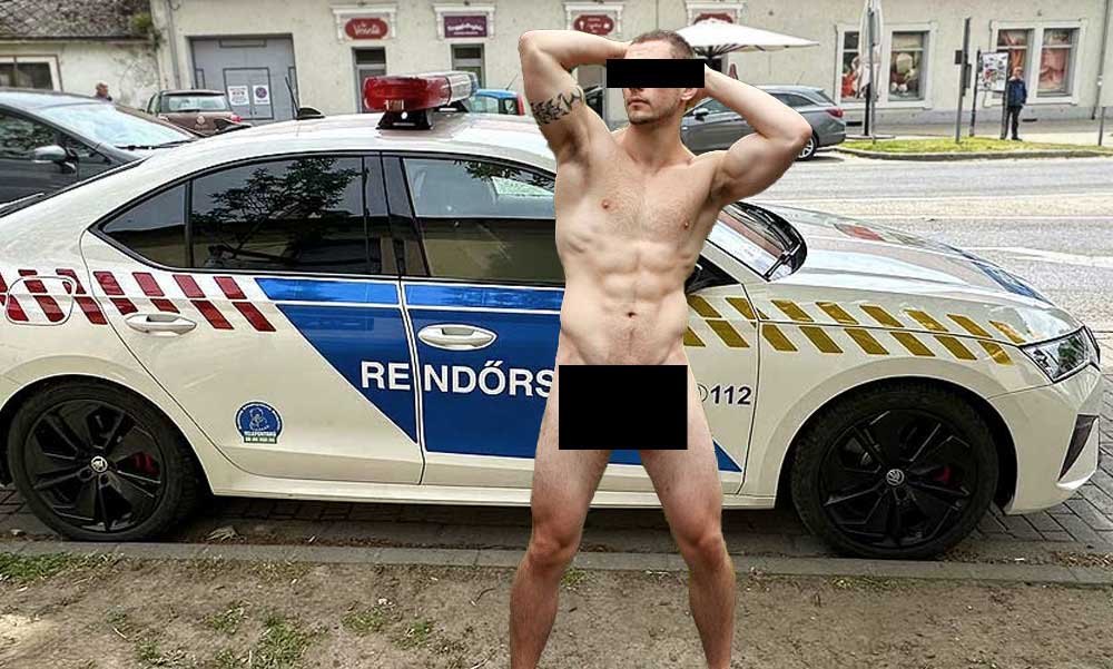 Meztelenül autózott a 44 éves férfi, amikor megállították megharapta a rendőrt, aztán kényszerítő intézkedések történtek