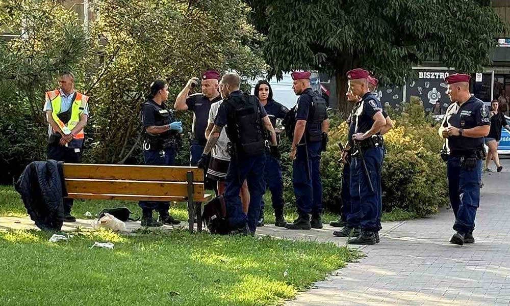 Késelés Szolnokon: hatalmas erőkkel vonultak ki a rendőrök a vasútállomáshoz