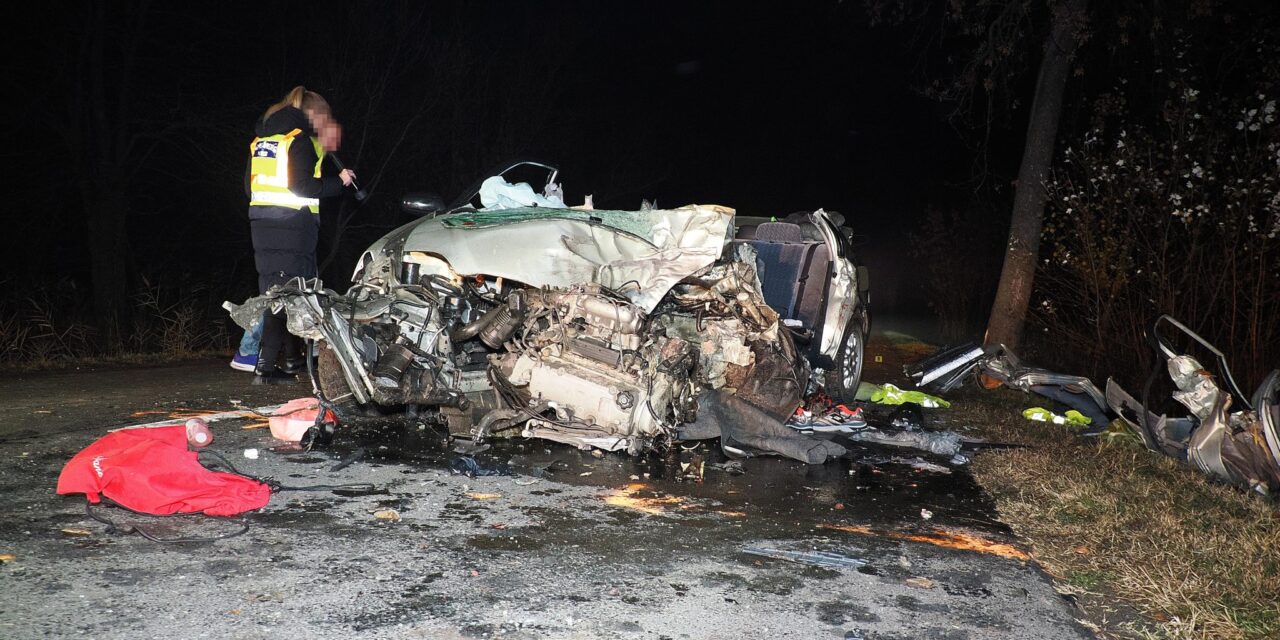 Kettős halál Újszilvásnál: 180 km/h-val csapódott egy fának az autó, a házaspár szörnyethalt, fiuk életéért küzdenek