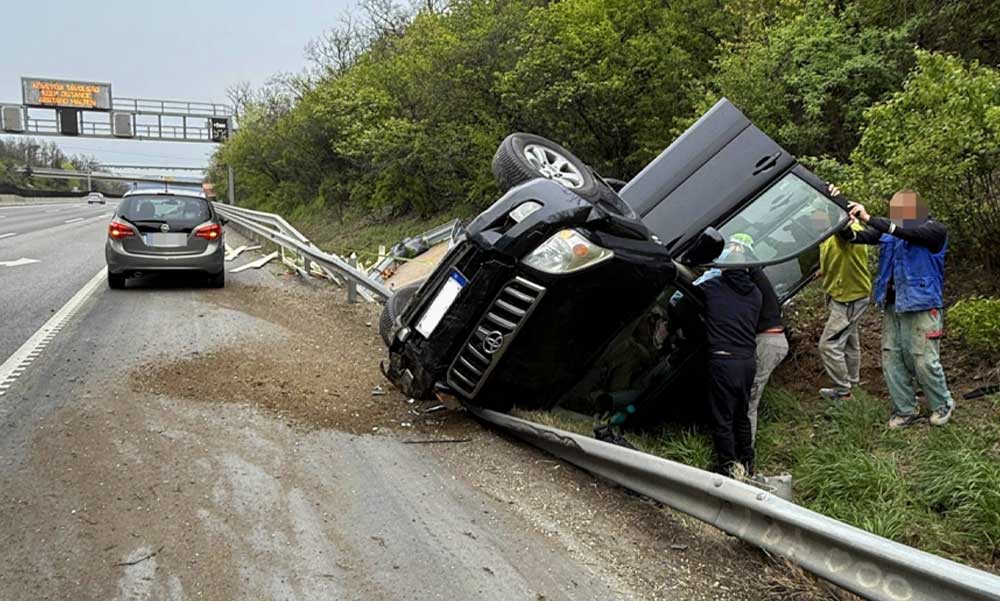 „Apa! Apa!” – Szívbemarkoló gyereksírás törte meg az autópálya csendjét: Szabadidős rendőr mentett életet