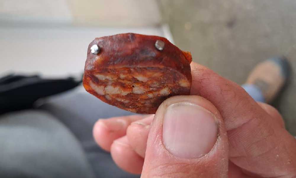 Szöges kolbászt dobott a szomszéd kutyájának a fóti férfi, vádat emeltek ellene