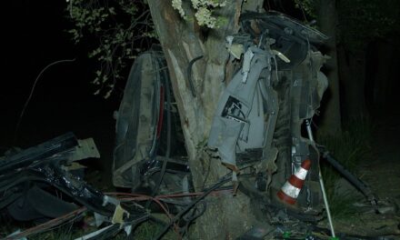 Halálos baleset Nagykállónál: fékezés nélkül csapódott a fának a BMW, majd darabokra szakadt