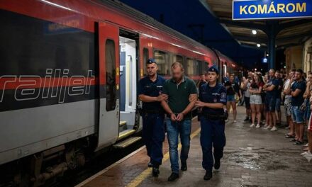 Támadás a Bécs felé tartó gyorsvonaton: Ököllel verte a kalauzt az utas és Komáromnál megfenyegette, hogy megöli