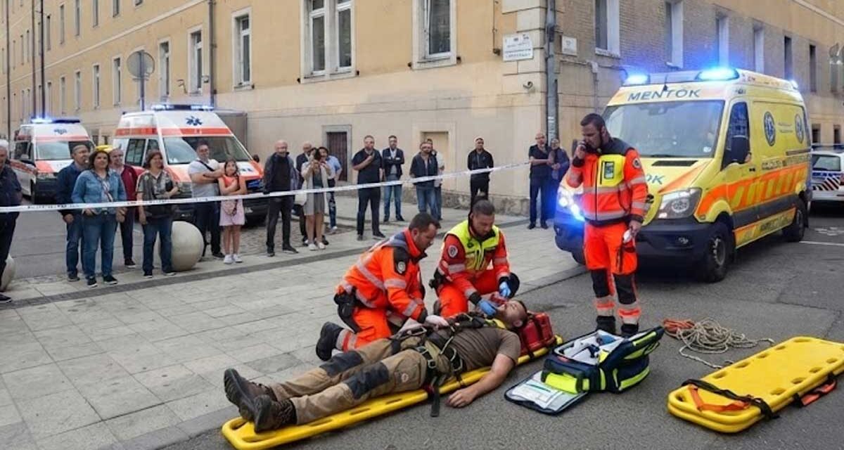 Tragédia Budapesten: a Szent Rókus kórház felújítása közben lezuhant és meghalt egy munkás