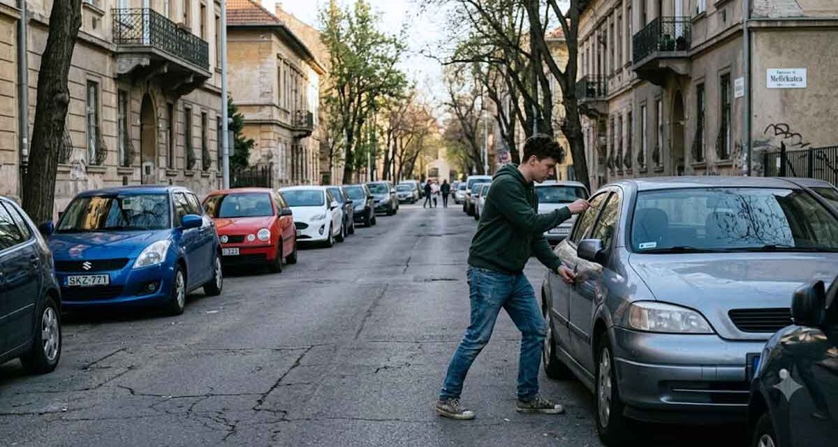 A parkoló autók ajtóit nyitogatva lopott a zuglói tolvaj, meglepően sikeres volt a 19 éves fiú