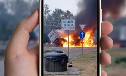 Tragédia az M3-ason: felébresztették a kómából azt a 13 éves kisfiút, akinek apja halálra égett a kigyulladt kamionba