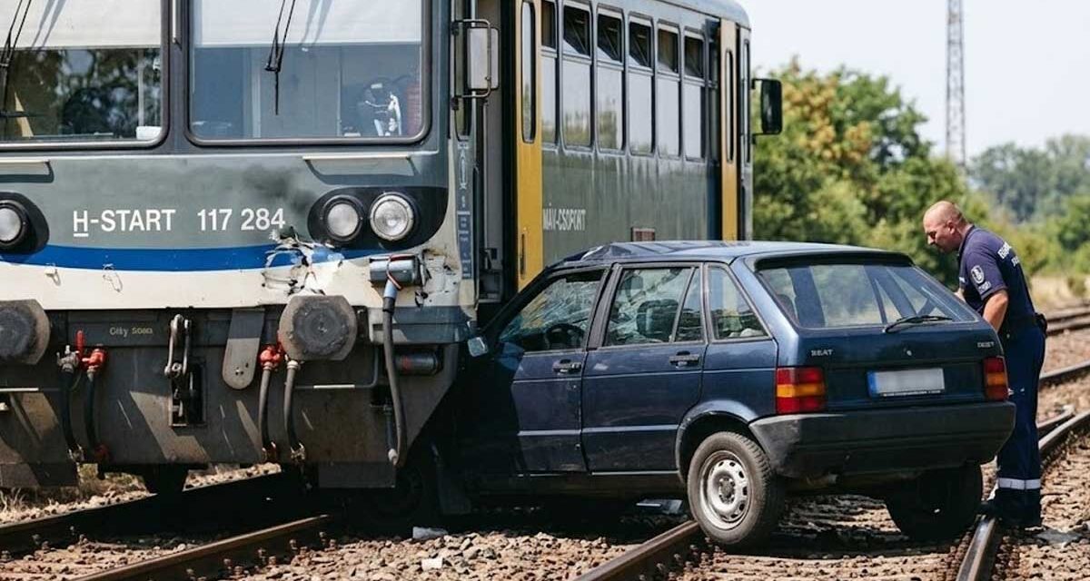 Halálos vasúti baleset Tállyánál: vonattal ütközött egy autó, utasát nem tudták újraéleszteni