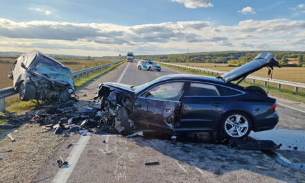 Halálos baleset az M80-ason: a szalagkorláton állt meg a Hyundai, egy 90 és egy 30 éves férfi halt meg a brutális ütközésben – helyszíni fotók