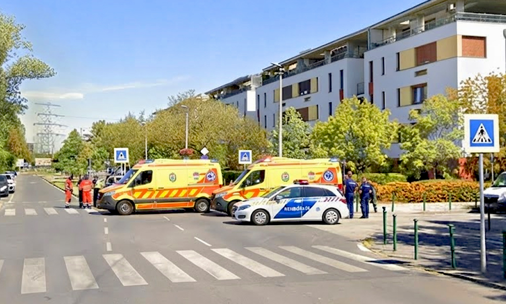 Gázolás Budapesten: újra kellett éleszteni egy 25 éves nőt, életveszélyes állapotban vitték kórházba