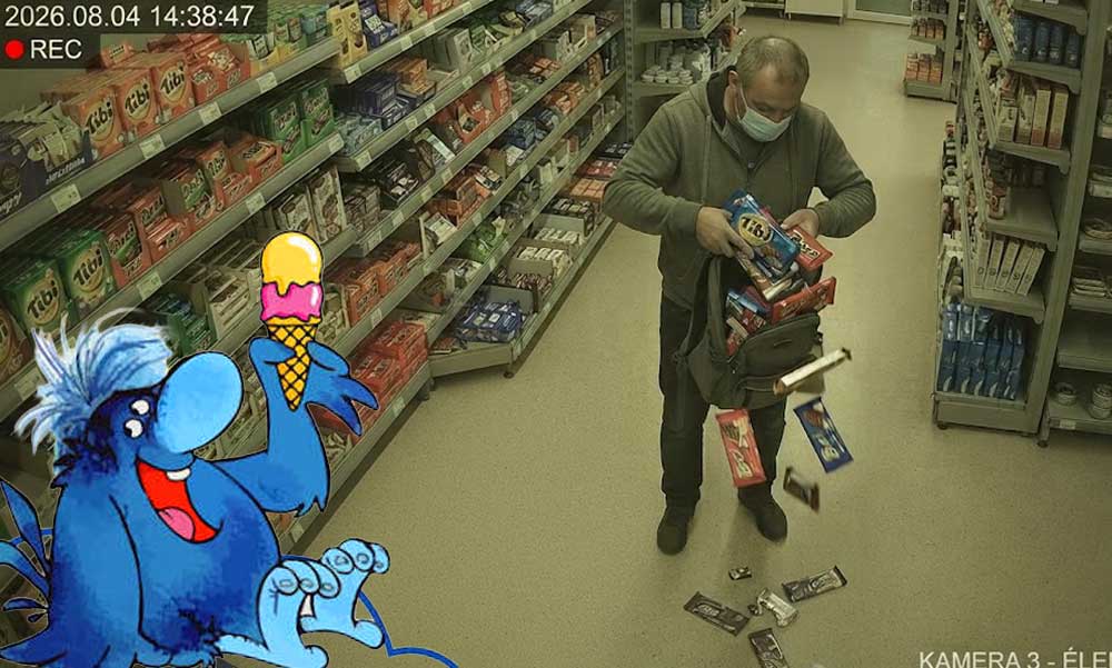 A fóti csokitolvaj Gombóc Artúrnak érezhette magát: Százhatvan tábla édességgel lépett meg a boltból