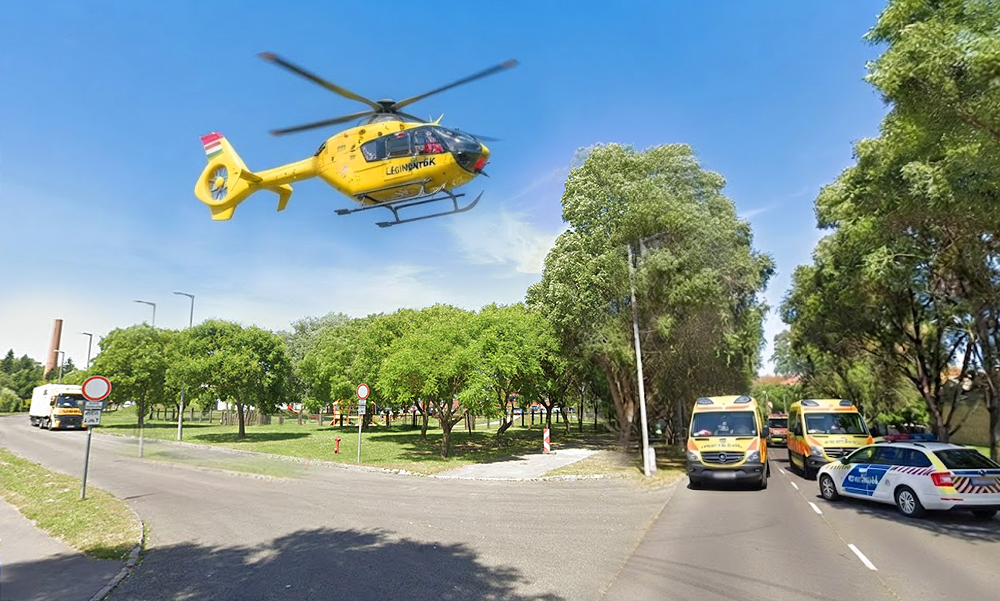 Meghalt egy 4 éves kisfiú a kaposvári Városligetben, a helyszínre mentőhelikopter is érkezett