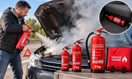 Füst a motorháztető alól: mekkora tűzoltó készülék kell az autóba, és hová tegyük? – a Tűzoltó készülék Bolt tanácsai